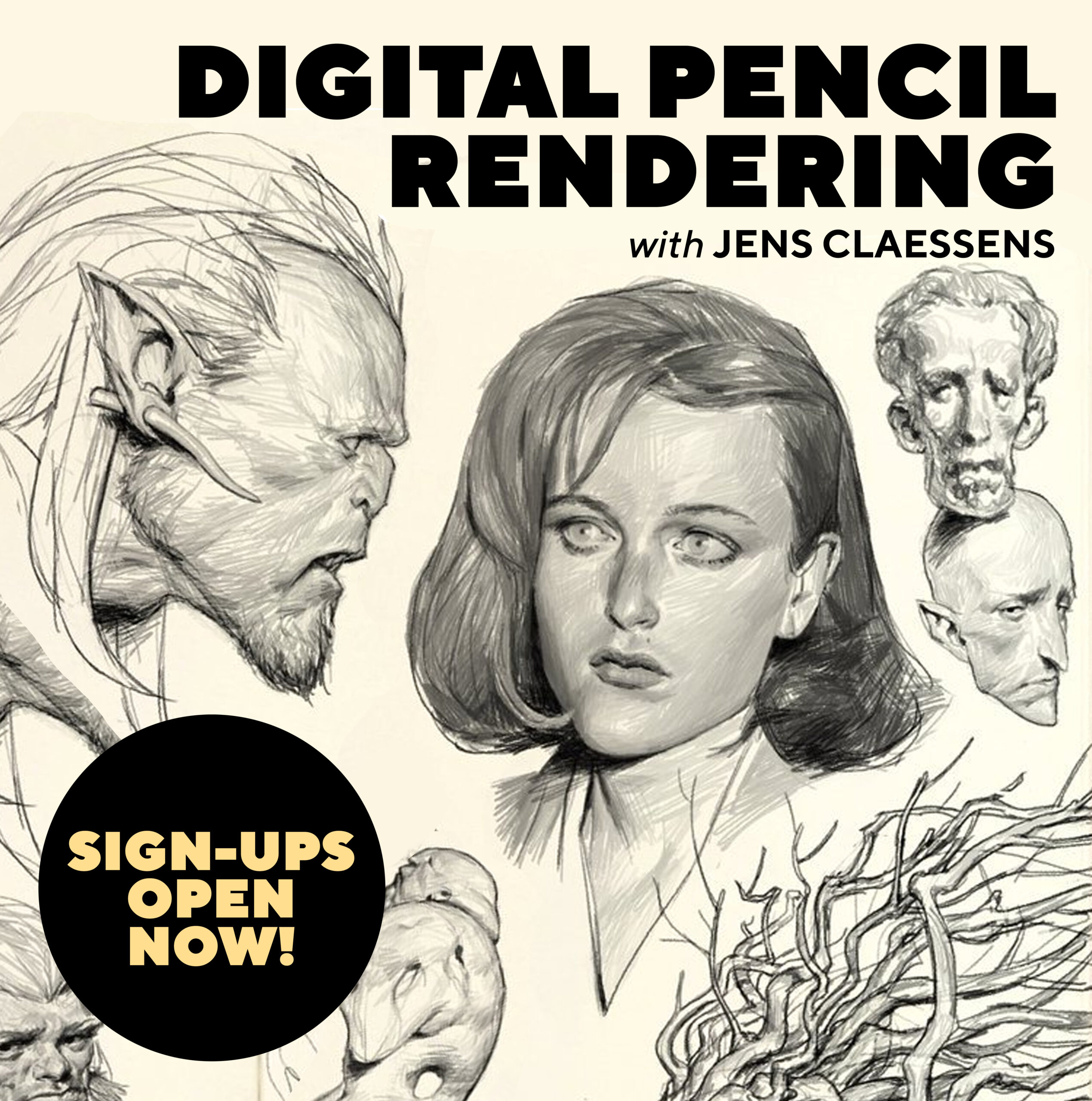 Digital Pencil Rendering with Jens Claessens