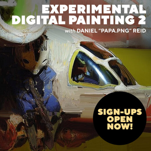 Experimental Digital Painting 2 with Daniel “papa.png” Reid