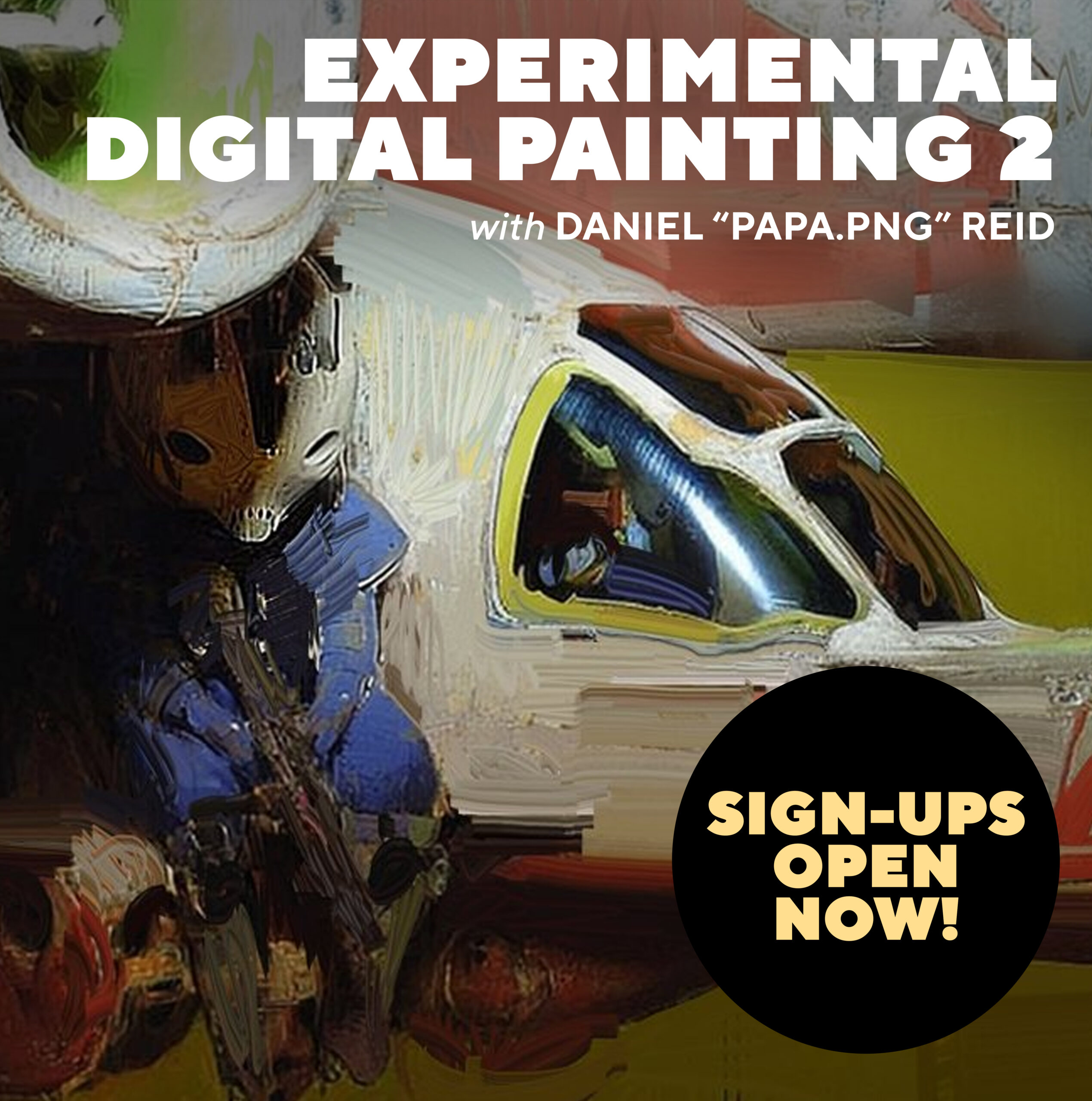 Experimental Digital Painting 2 with Daniel “papa.png” Reid